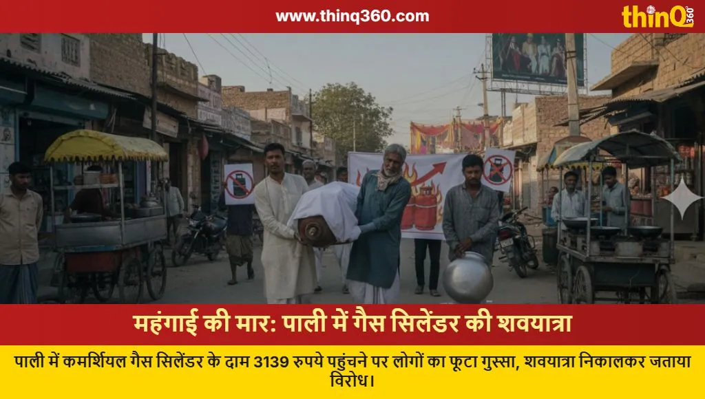 pali commercial gas cylinder price hike protest