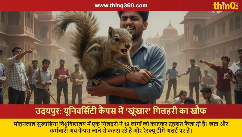 udaipur university squirrel attacks 18 people