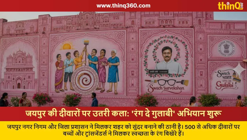 jaipur rang de gulabi campaign wall painting transgender participation