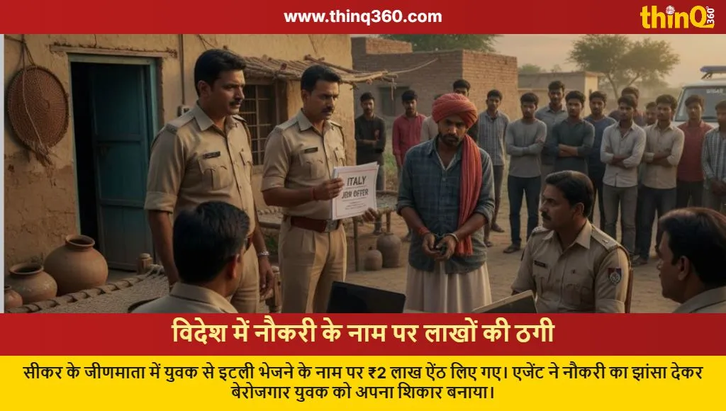 sikar man defrauded of 2 lakh for italy job