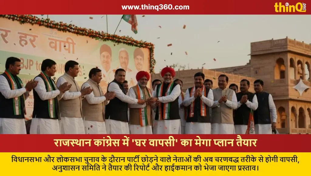 rajasthan congress ghar wapsi leaders rejoin party