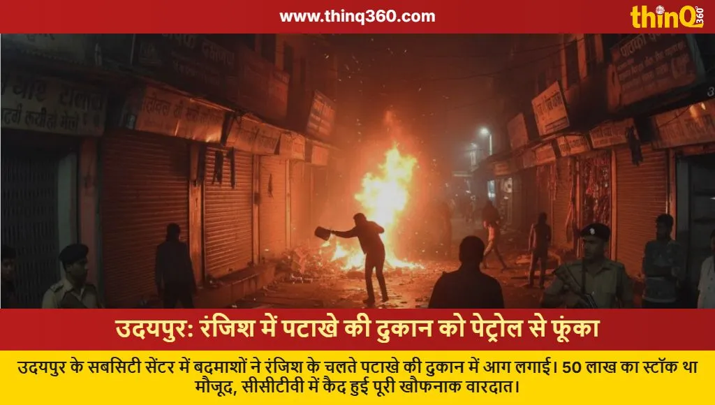 udaipur firecracker shop arson cctv footage news