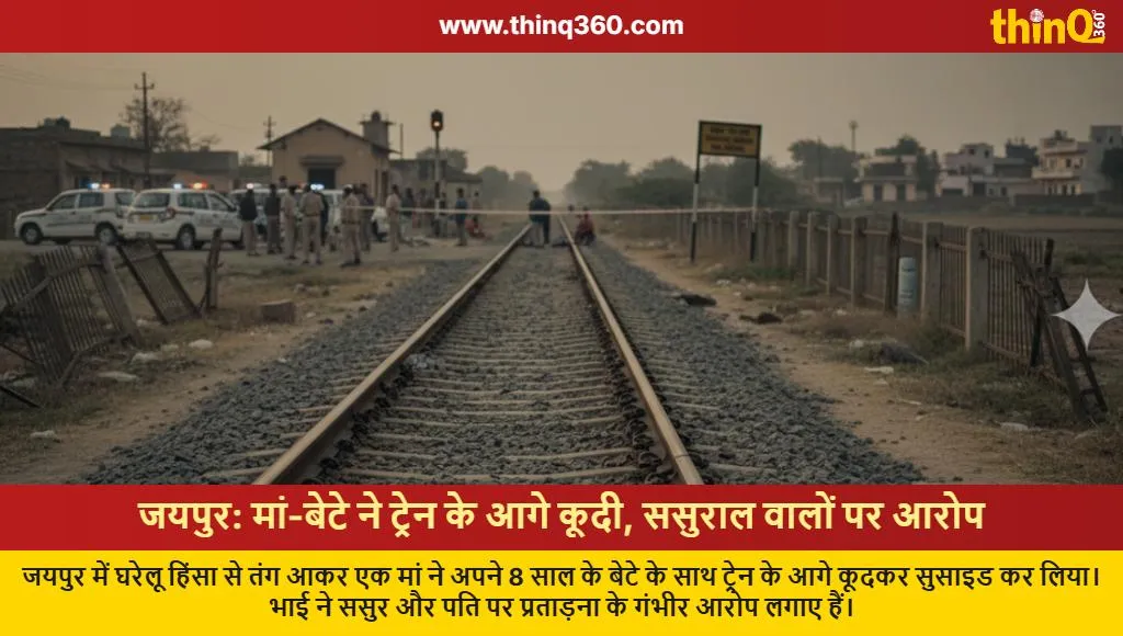 jaipur mother son suicide train track harassment case