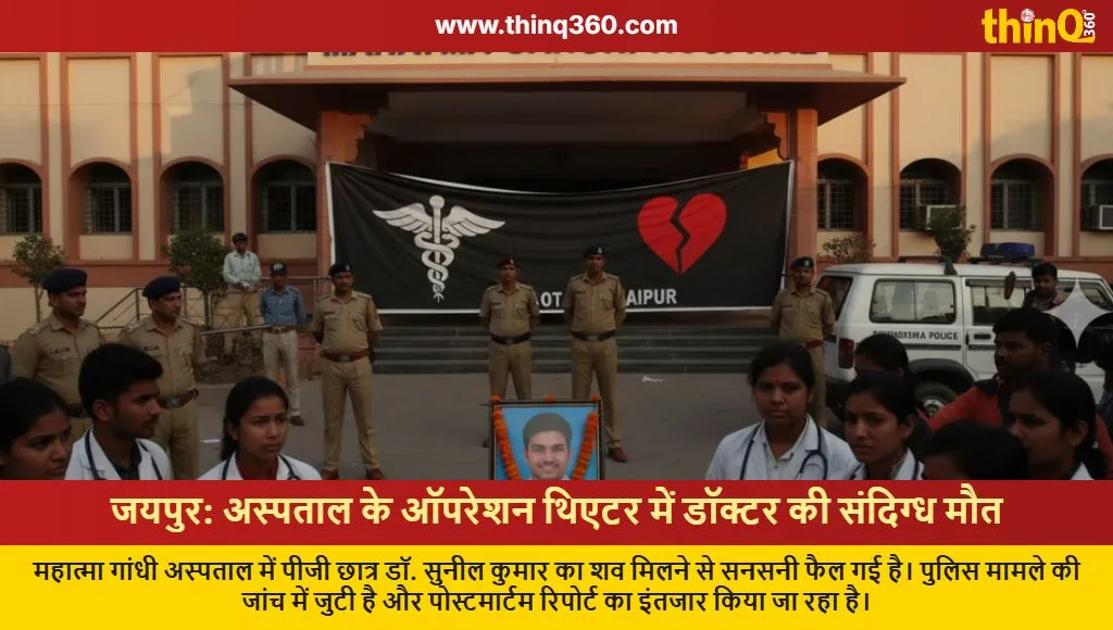 jaipur mahatma gandhi hospital doctor death ot