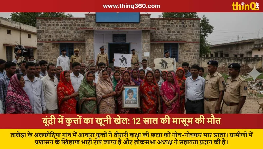 bundi stray dogs attack minor girl killed alkodiya village