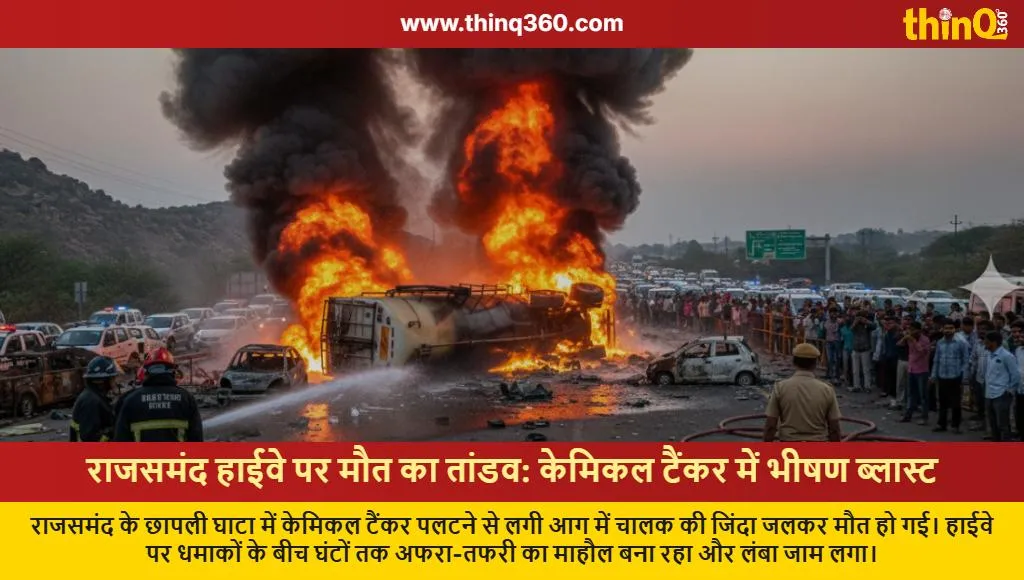 rajsamand chemical tanker blast nh58 driver death