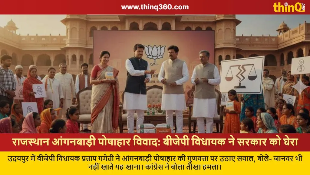 rajasthan anganwadi poshahar controversy bjp mla pratap gameti