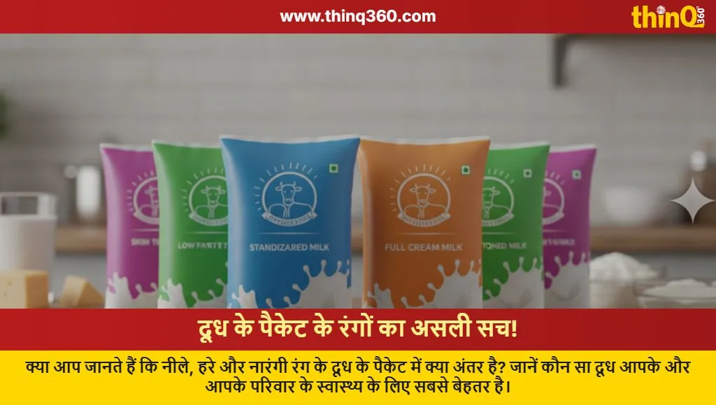 milk packet color codes meaning india
