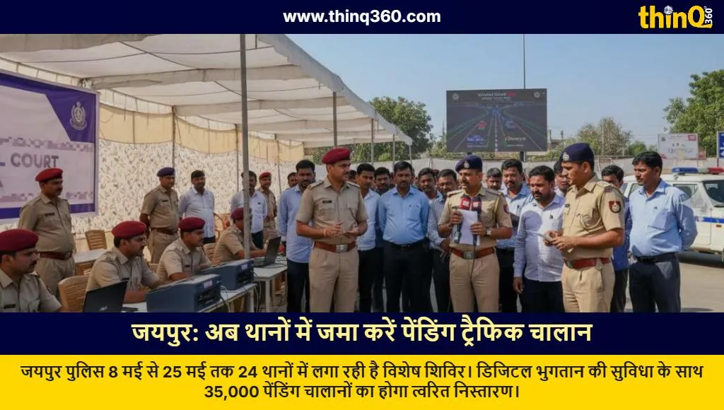 jaipur traffic police echallan disposal camp schedule 2026