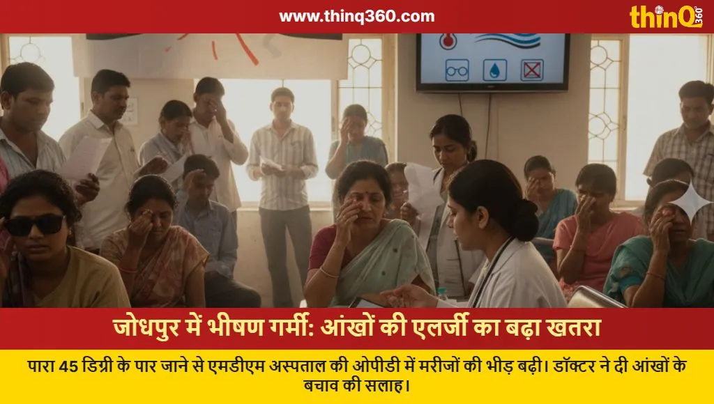 jodhpur mdm hospital eye allergy rise heatwave