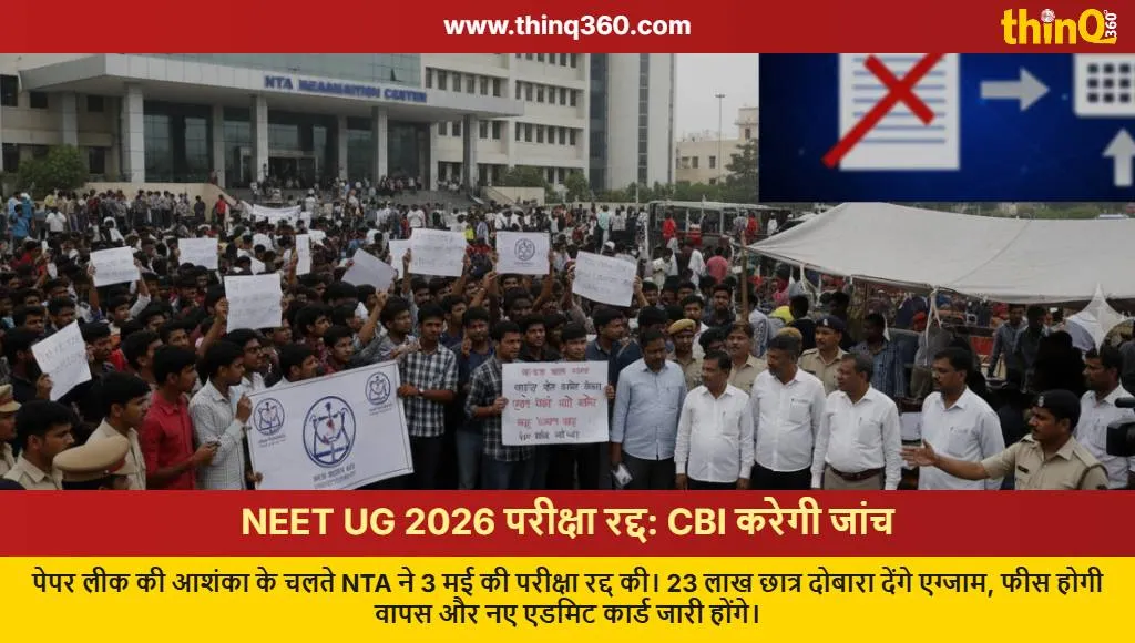 neet ug 2026 exam cancelled cbi investigation