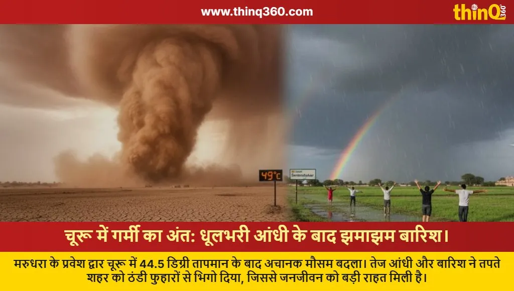 churu weather update rain relief after heatwave