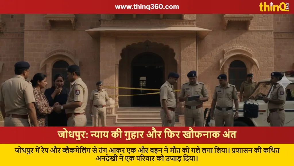 jodhpur woman suicide rape blackmail case