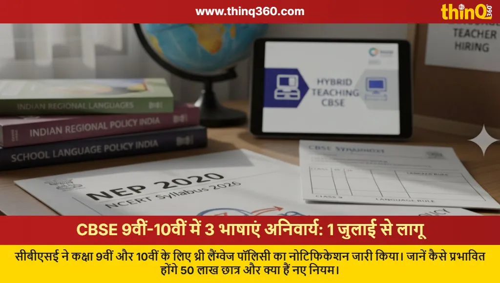 cbse three language policy class 9 10 notification