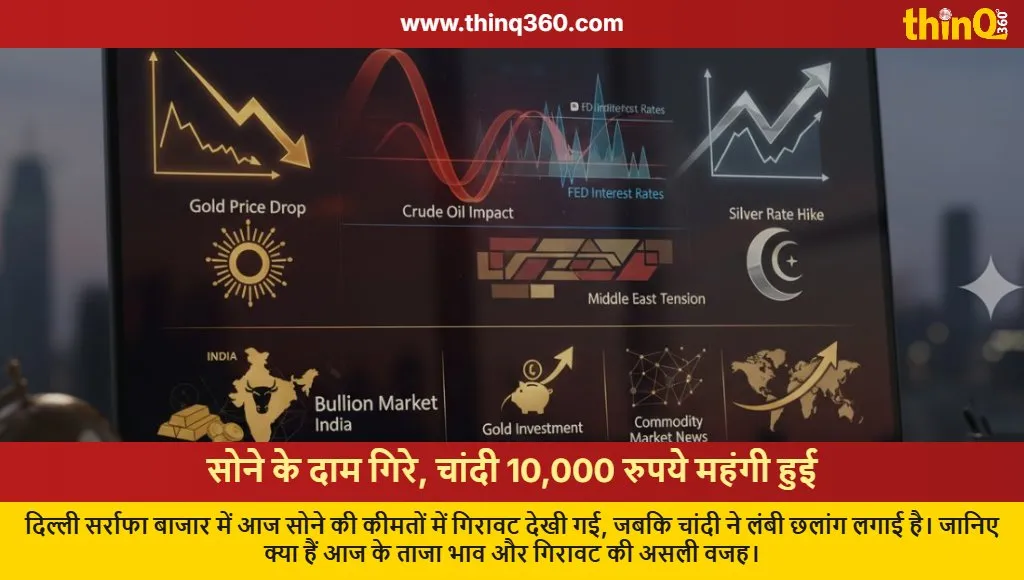 gold price drop delhi silver rate update today