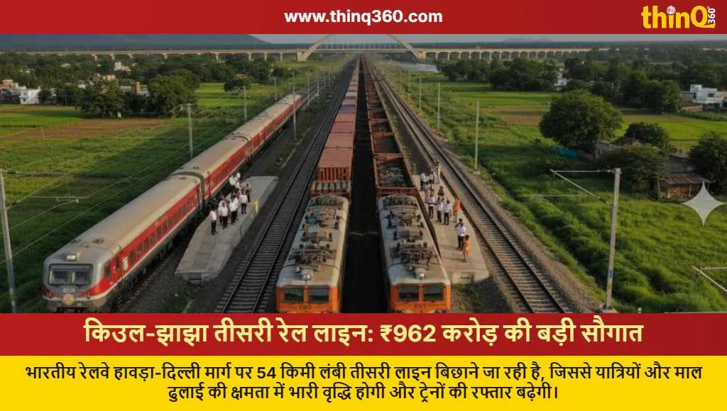kiul jhajha third rail line project approval