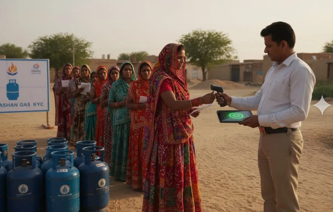 ujjwala gas subsidy biometric kyc mandatory update