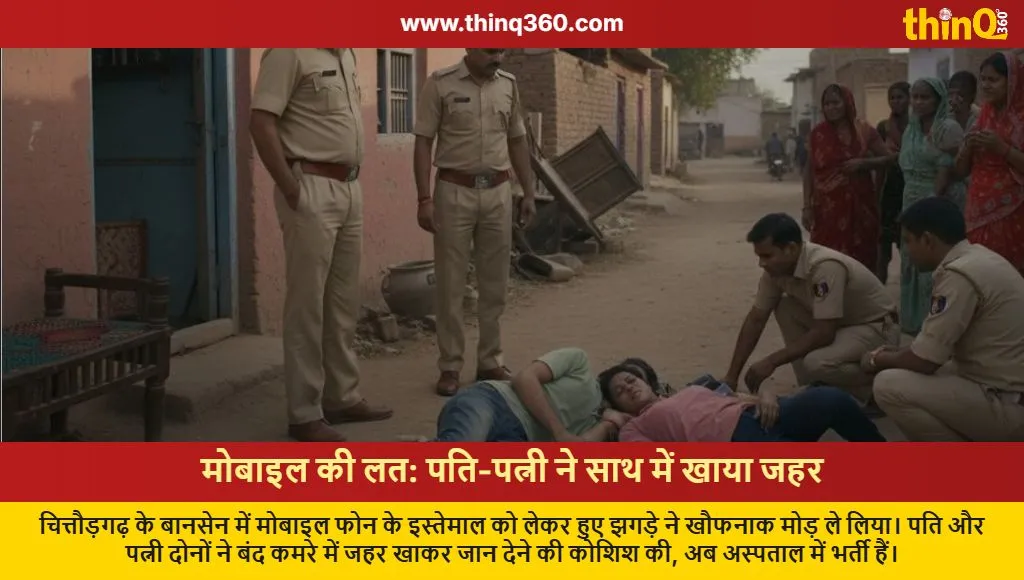 chittorgarh couple poison mobile dispute