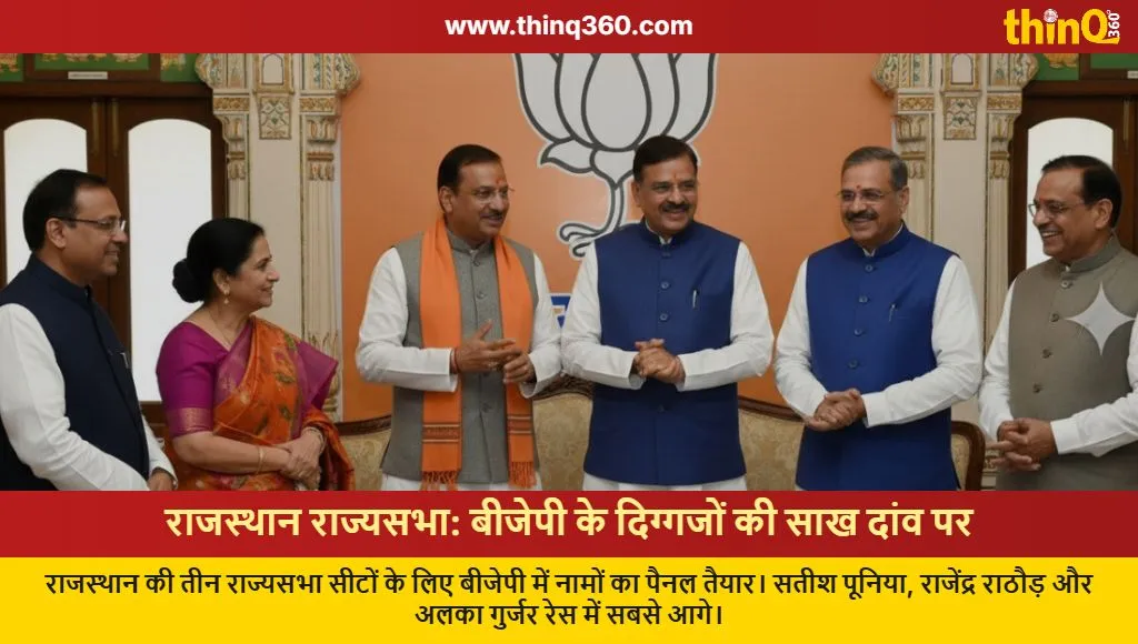 rajasthan rajya sabha bjp candidates poonia rathore alka gurjar