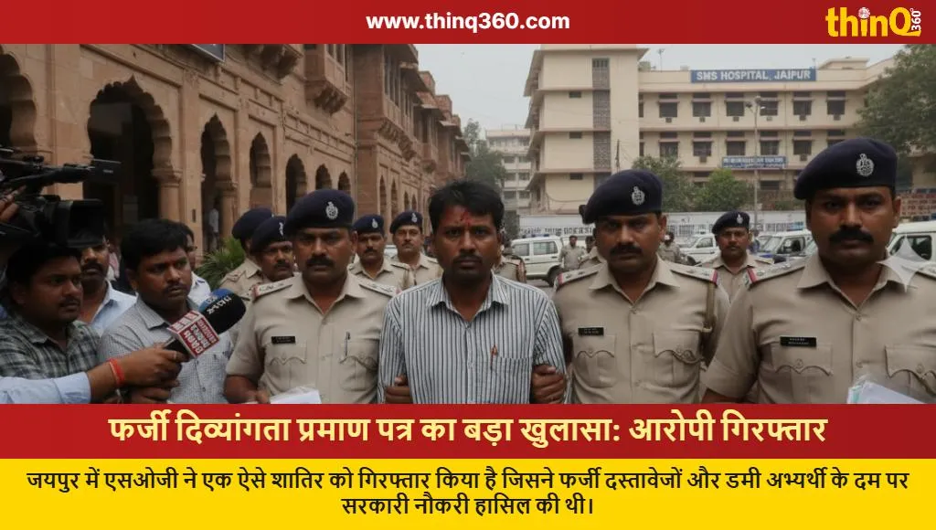 jaipur man arrested fake disability certificate government job fraud
