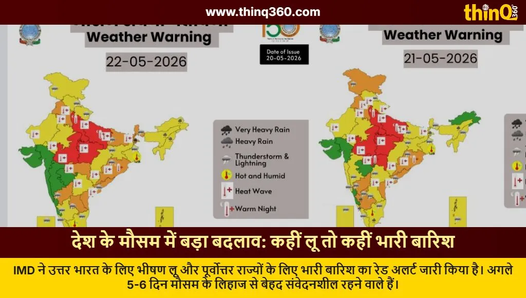 india weather update heatwave and heavy rain alert may 2026