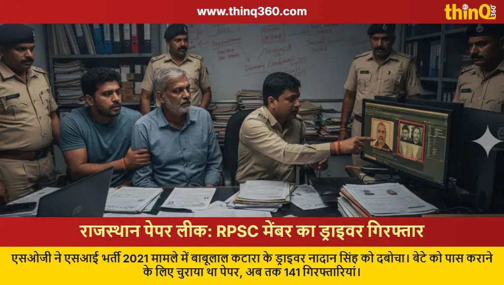 rajasthan si paper leak rpsc driver arrested
