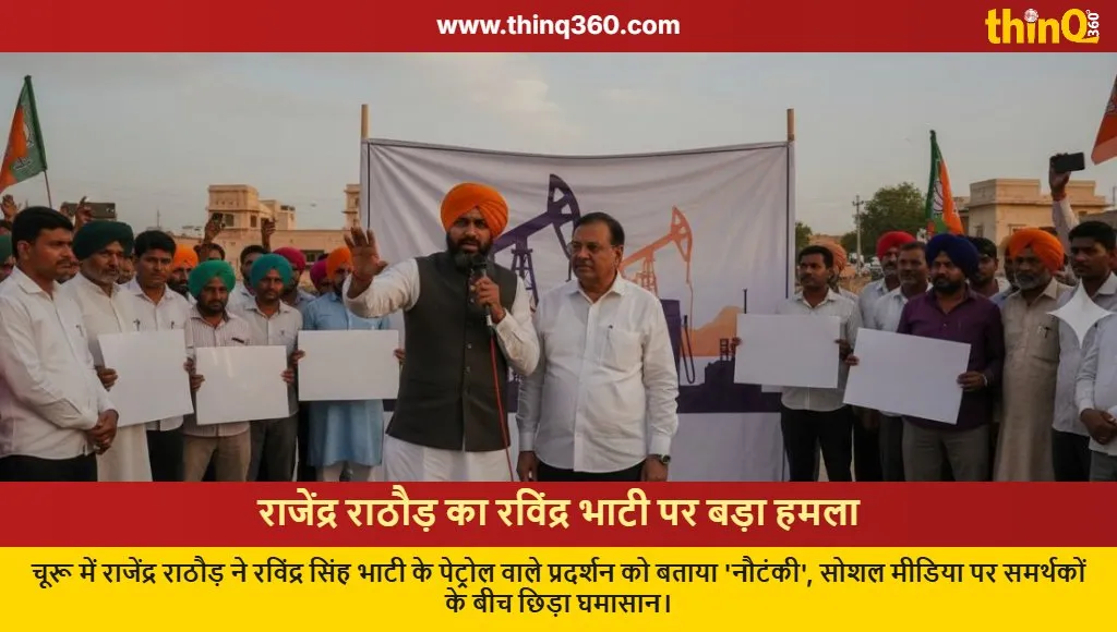 rajendra rathore slams ravindra singh bhati petrol protest controversy