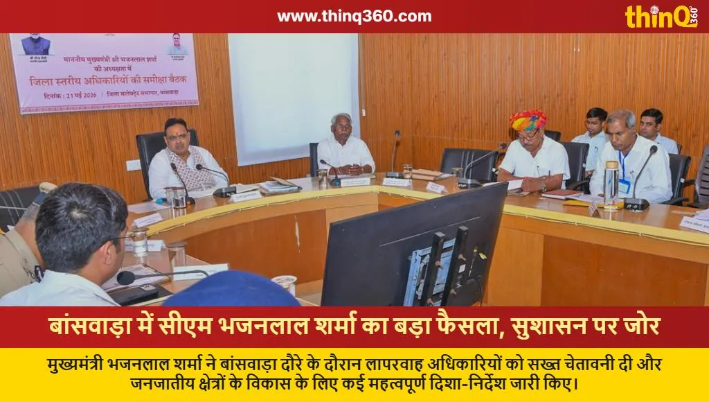 rajasthan cm bhajan lal sharma banswara visit tribal development action