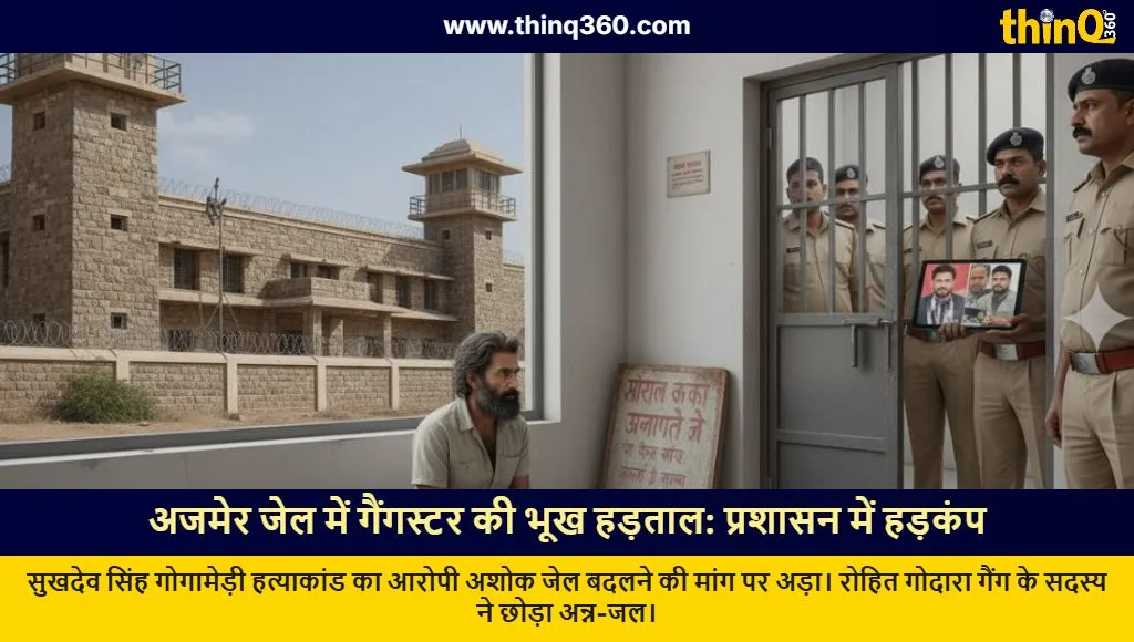 ajmer high security jail gangster hunger strike rohit godara