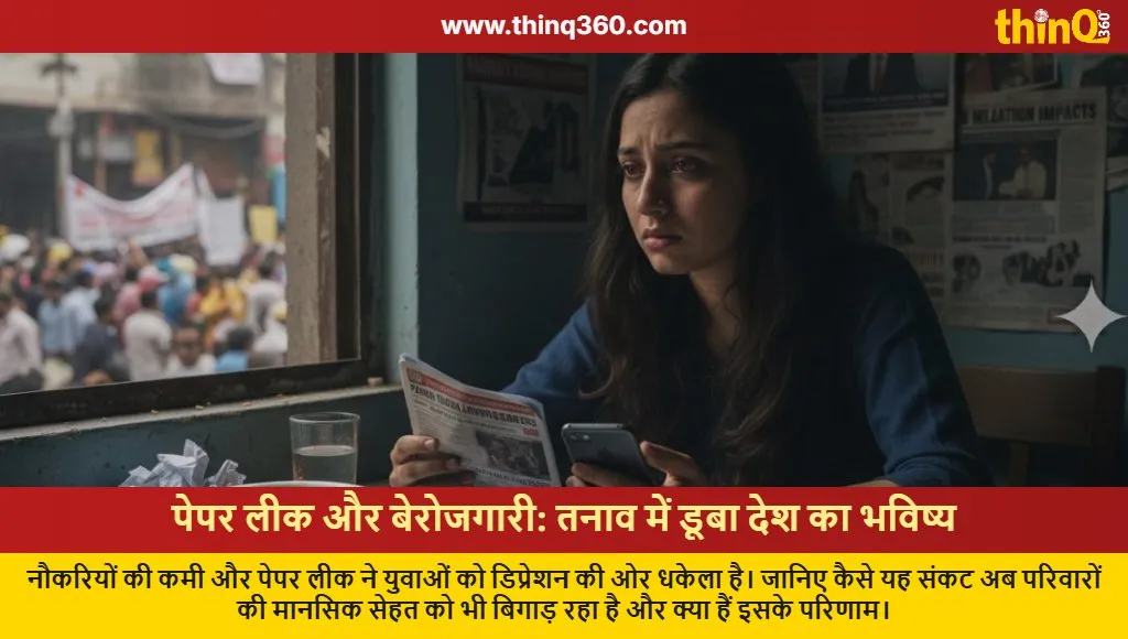 paper leak unemployment indian youth mental health crisis