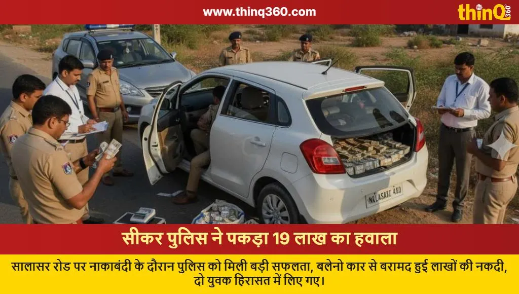 sikar police hawala money seizure 19 lakh