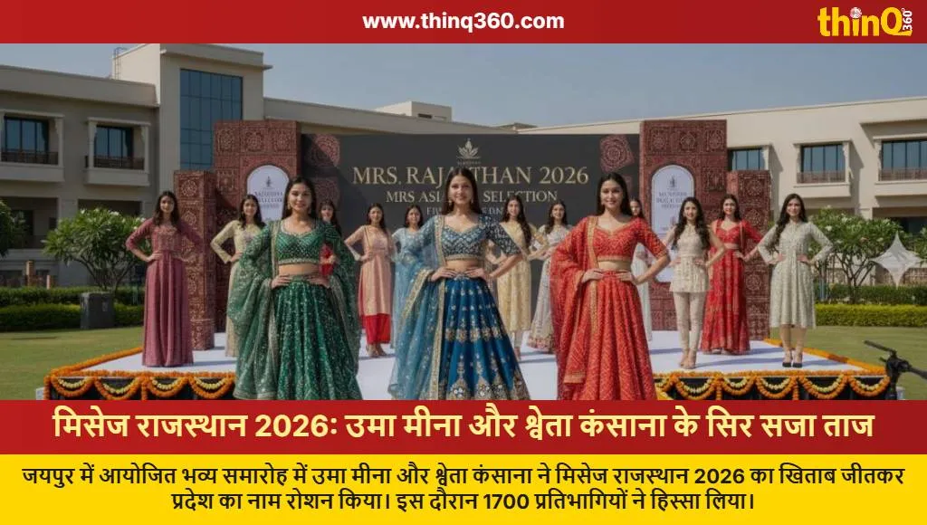 mrs rajasthan 2026 winners uma meena shweta kansana jaipur
