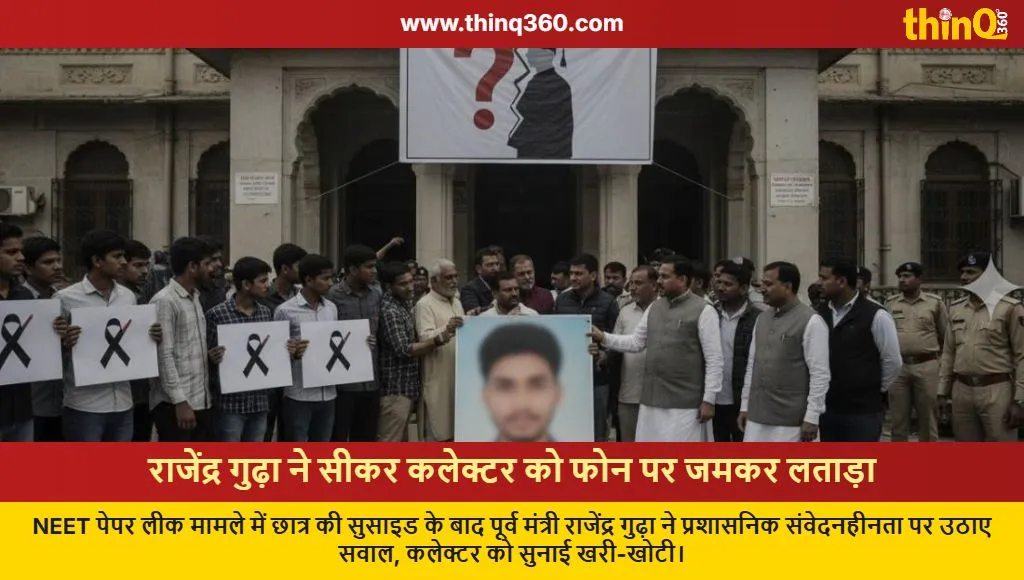 rajendra gudha sikar collector neet suicide case