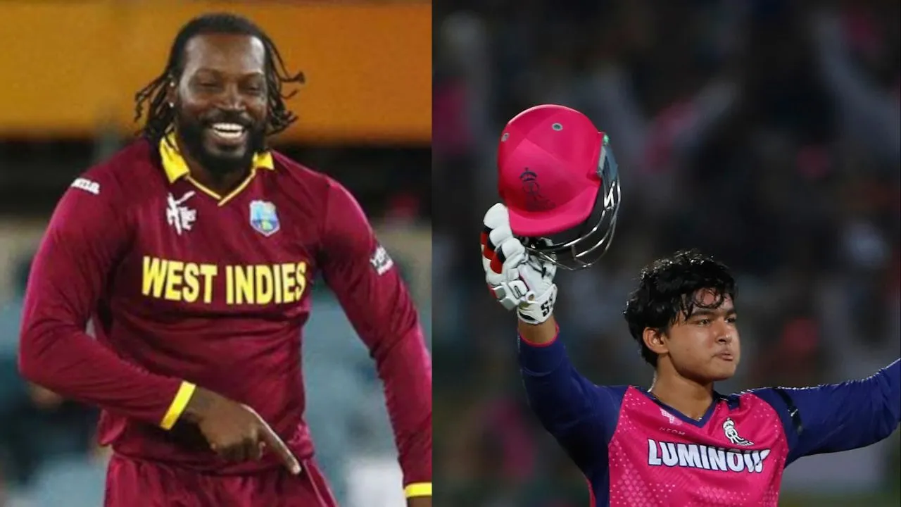 vaibhav sooryavanshi chris gayle t20 record challenge