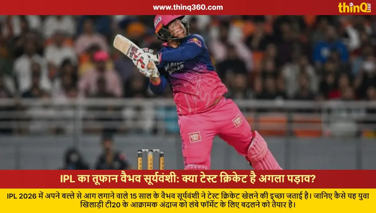 vaibhav sooryavanshi ipl star on test cricket ambition