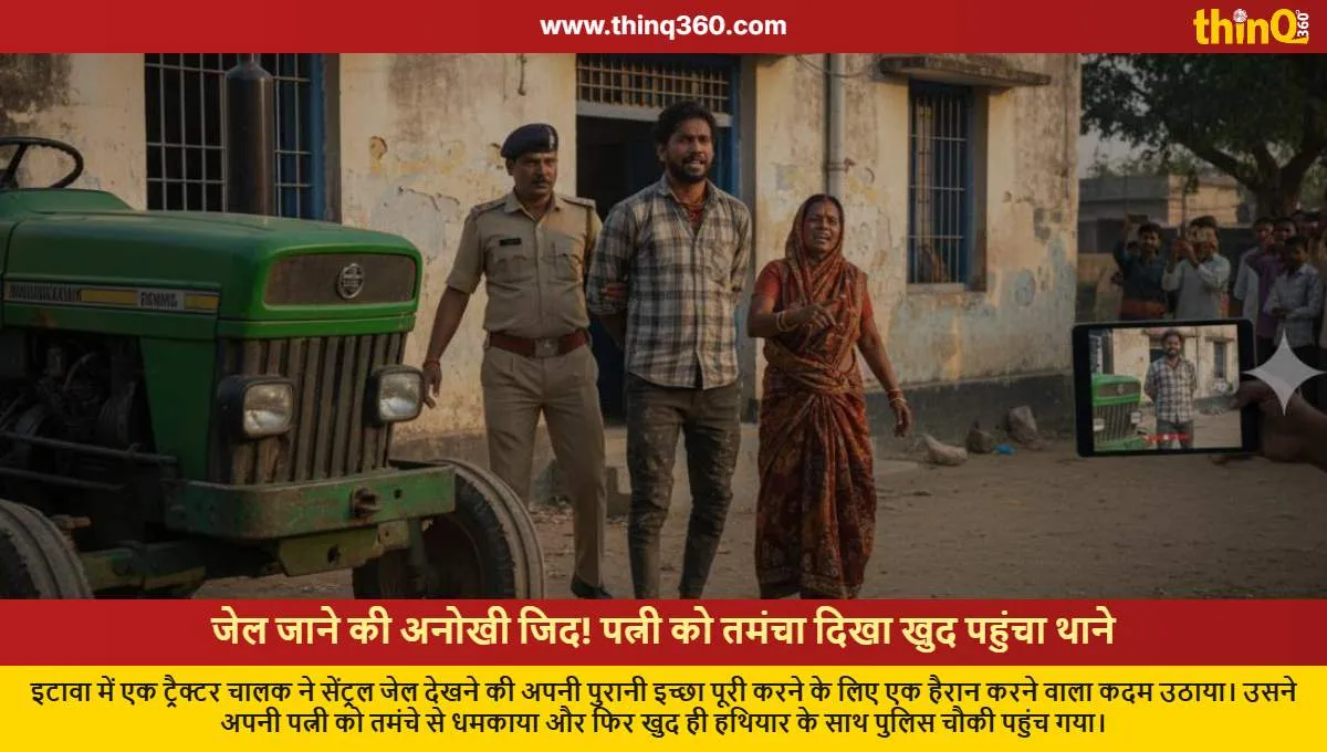 etawah man threatens wife with gun to go to jail