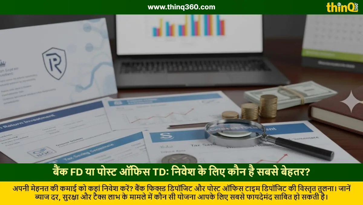 bank fd vs post office td which is better for investment interest rate tax benefits