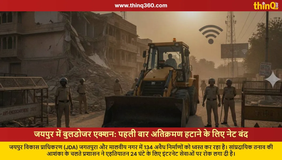 jaipur internet shutdown for first time during anti encroachment drive