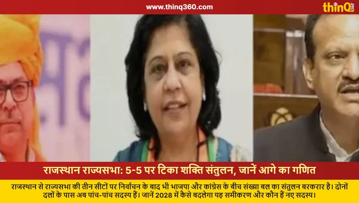 rajasthan rajya sabha election bjp congress seat balance unchanged