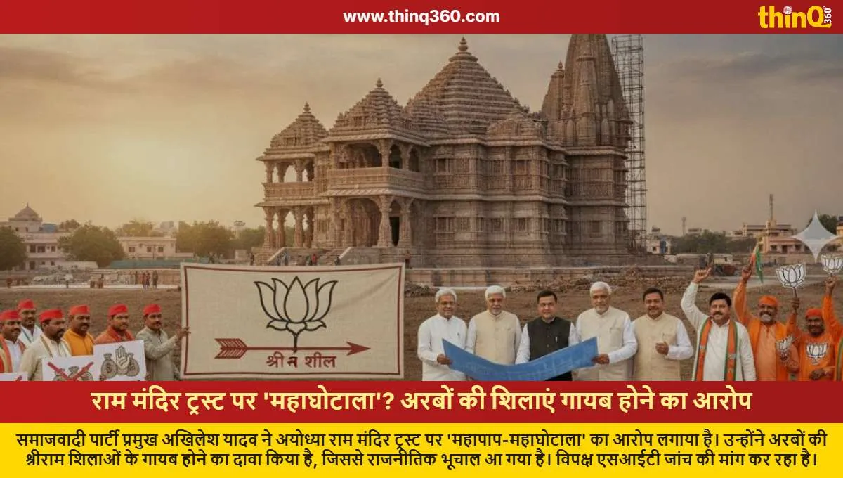 ayodhya ram mandir trust scam allegations akhilesh yadav sit probe demand
