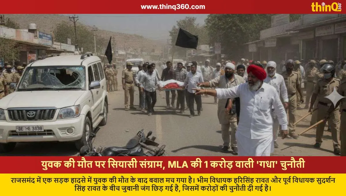 rajsamand bhim mla harisingh rawat clash with ex mla sudarshan singh over youth death