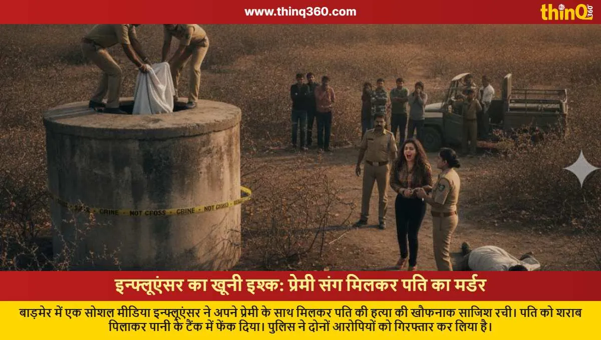 barmer influencer murders husband with lover rajasthan crime