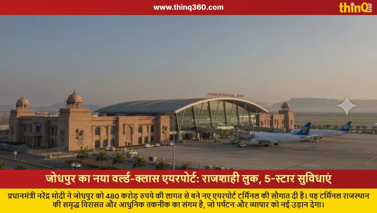 pm modi inaugurates new world class airport terminal in jodhpur
