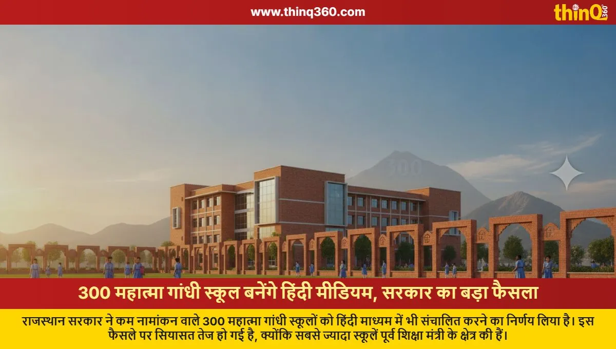 rajasthan 300 mahatma gandhi schools to become hindi medium