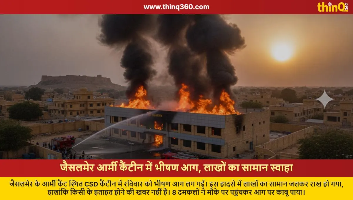 jaisalmer army csd canteen fire incident
