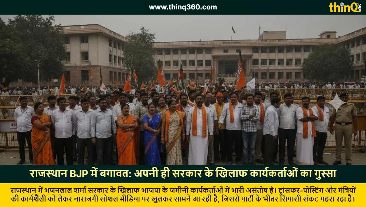 rajasthan bjp internal conflict workers unhappy with bhajanlal sharma government