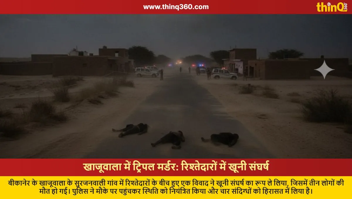 bikaner khajuwala triple murder clash among relatives