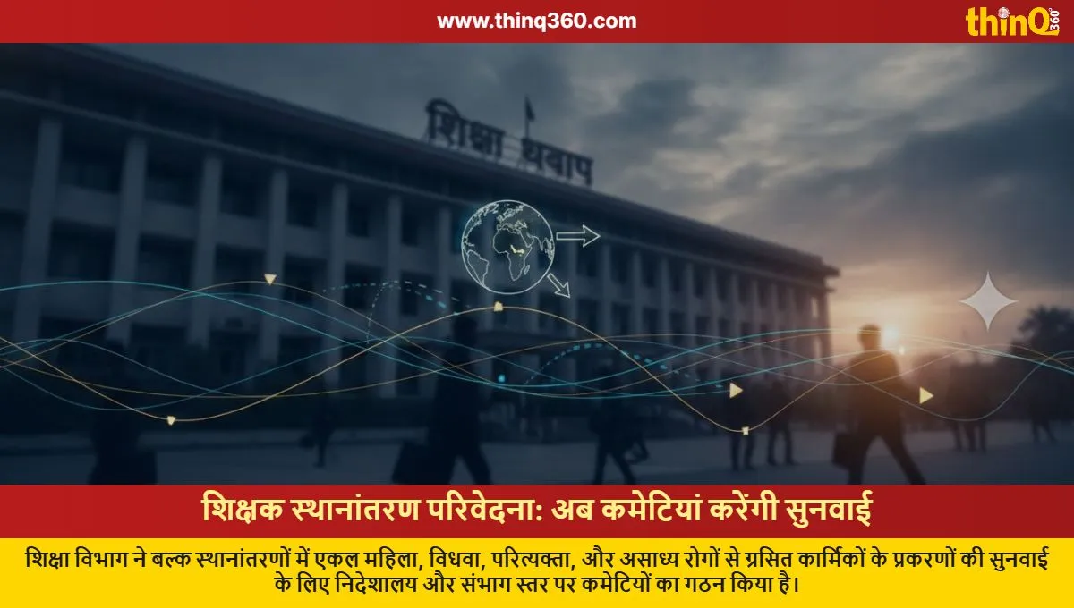 rajasthan education department forms committees for teacher transfer grievances