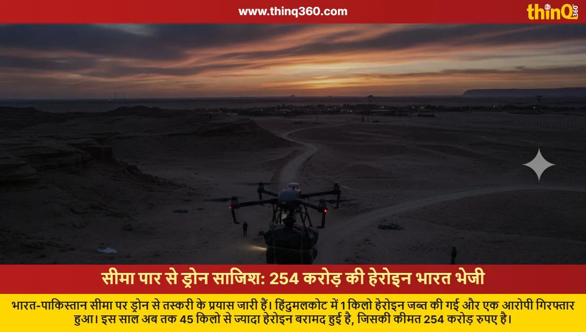 pakistan drone smuggles heroin worth 254 crore into india sriganganagar