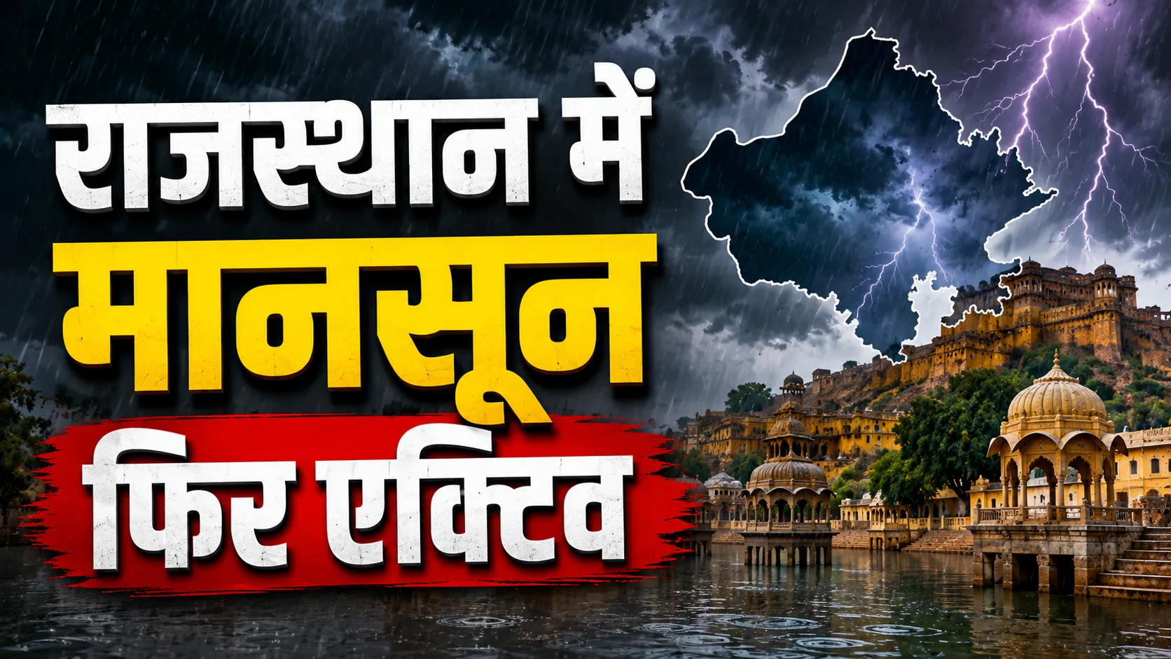 rajasthan weather update heavy rain alert for 4 days monsoon active
